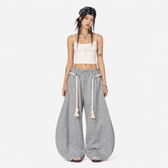 Oversized Rope String Sweatpants