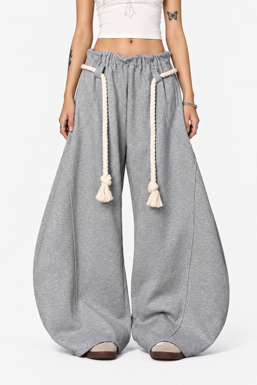 Oversized Rope String Sweatpants