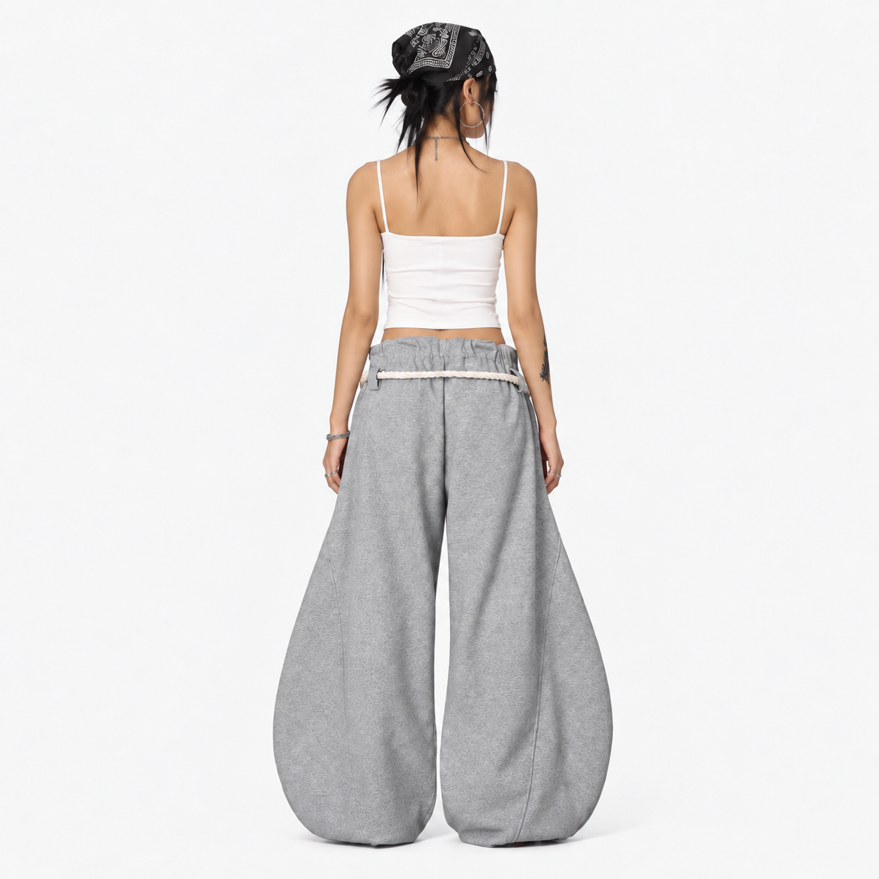 Oversized Rope String Sweatpants